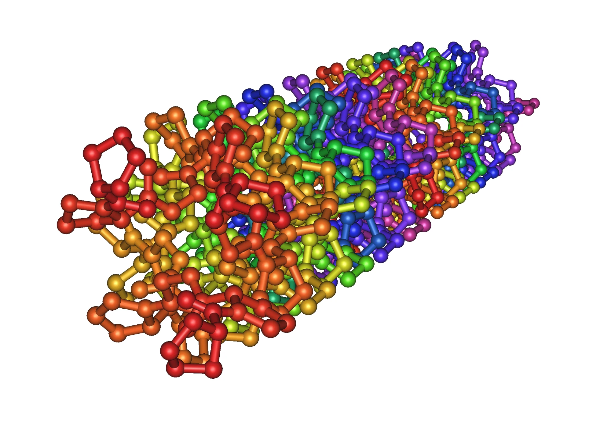 Collagen triple helix molecular structure